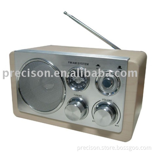 PS-7088 classic wooden radio with speaker